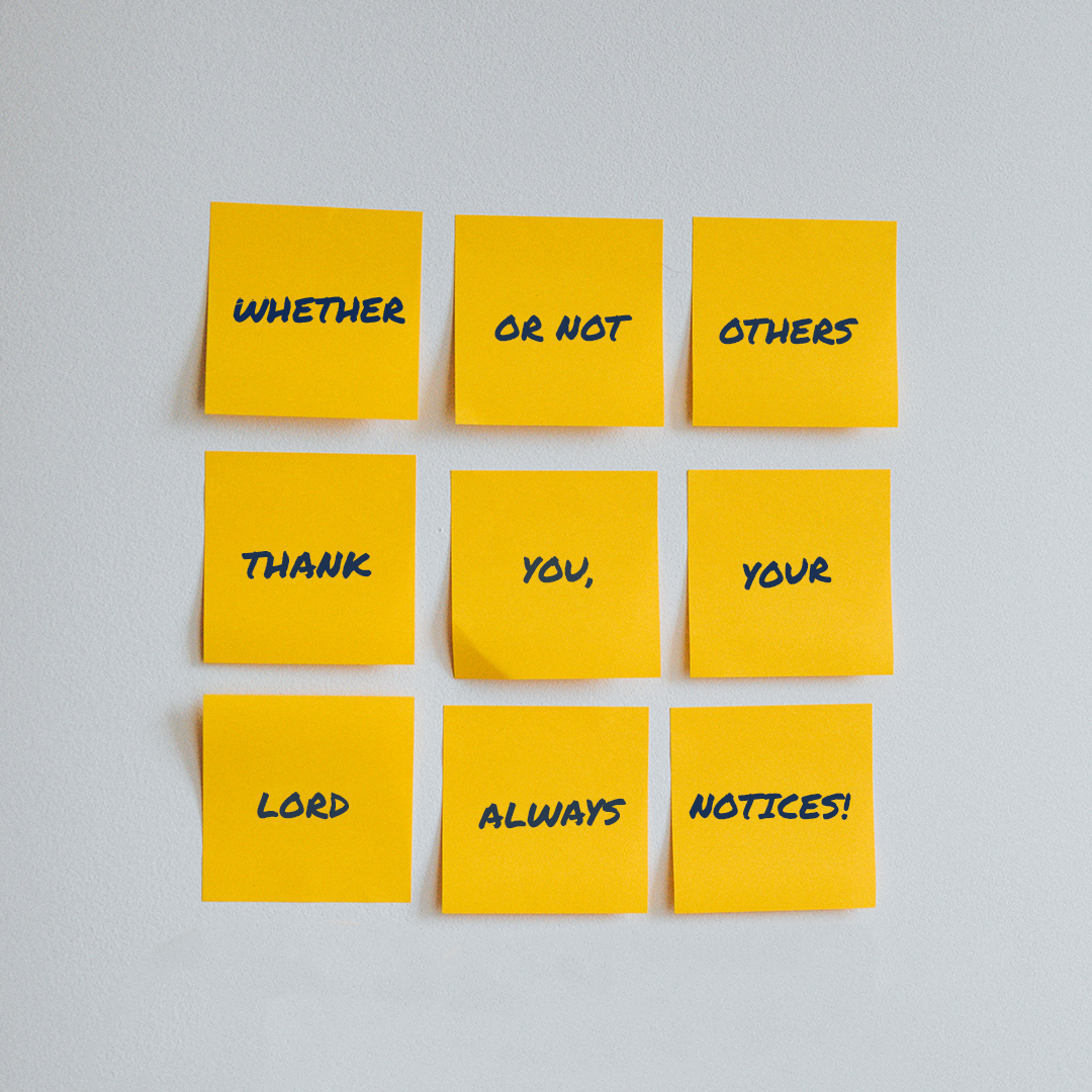 Even When the Thanks Don't Come