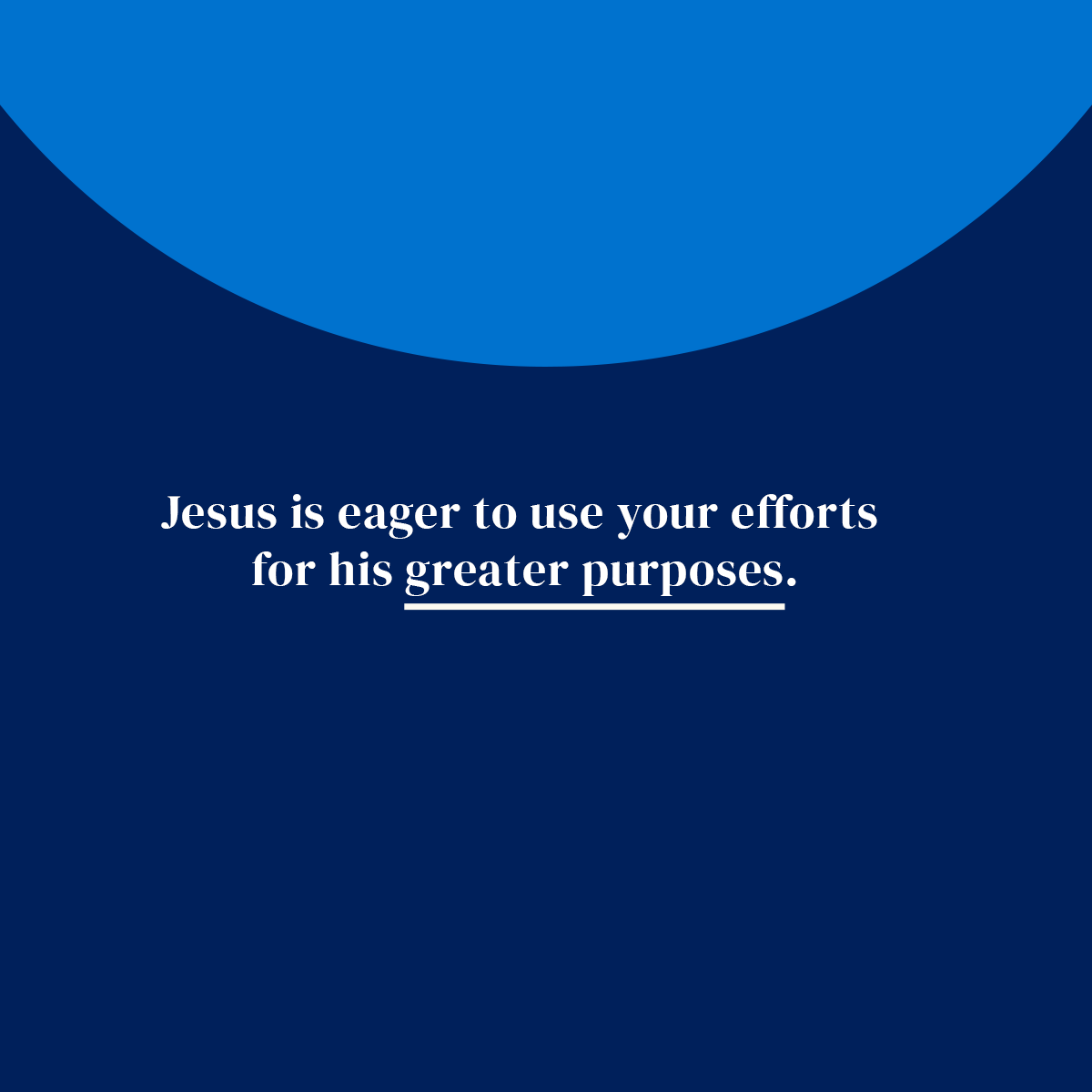 Eager for Your Efforts