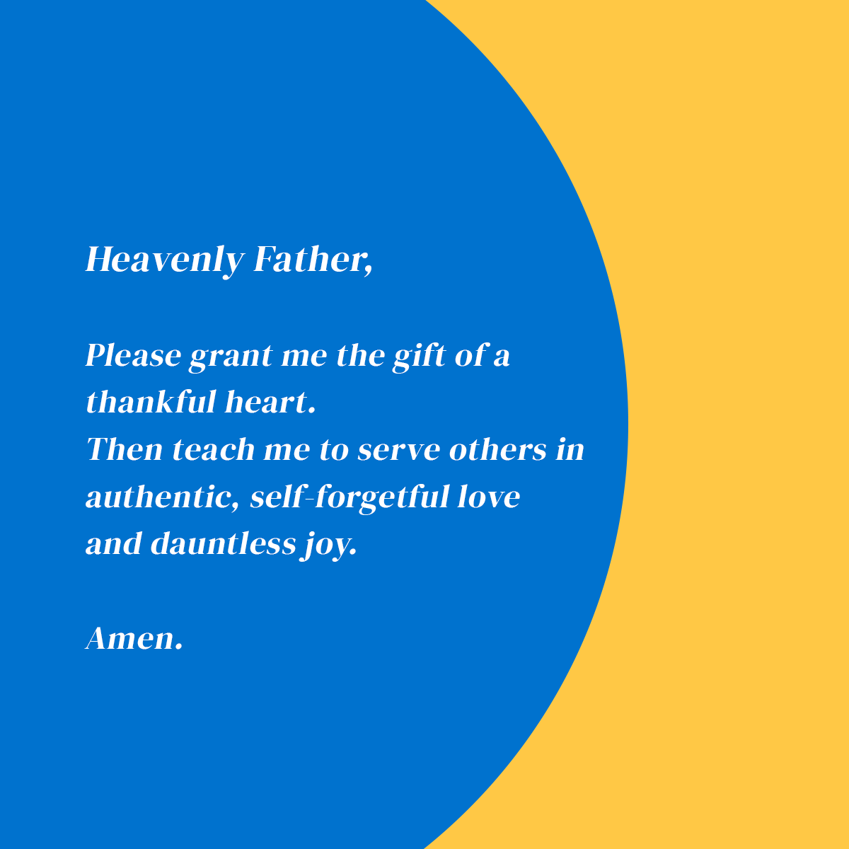 A Prayer for Joy