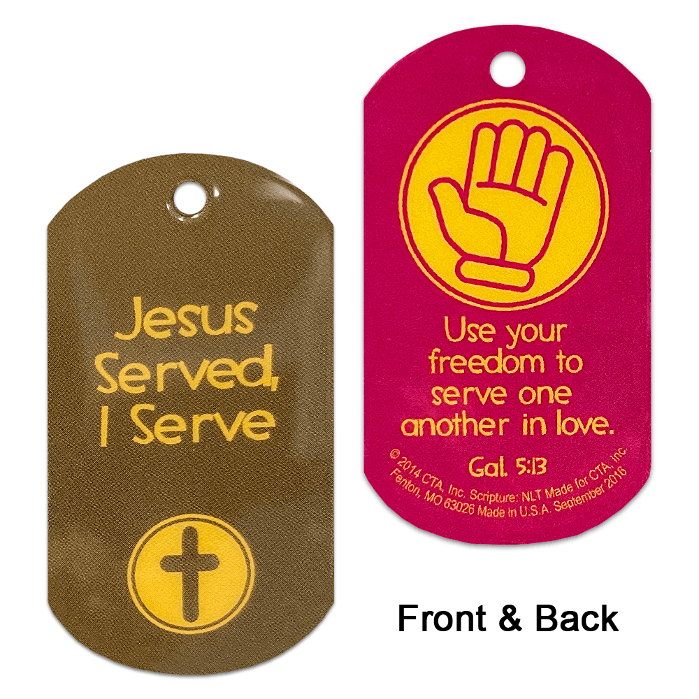 Serving Others Dog Tags (1 Sheet of 6) - My Faith Story
