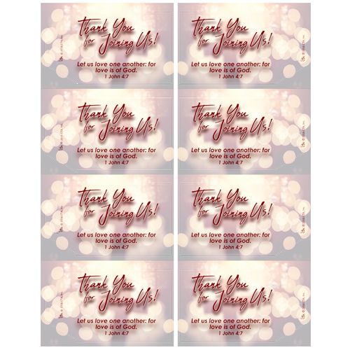 Thank You for Joining Us Gift Tag