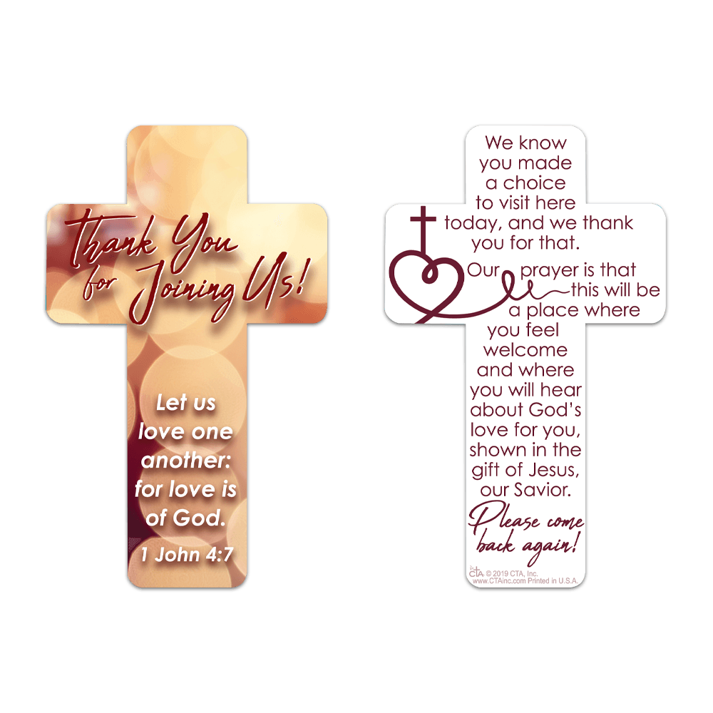 Cross-Shape Pen & Bookmark Set - Thank You For Joining Us!
