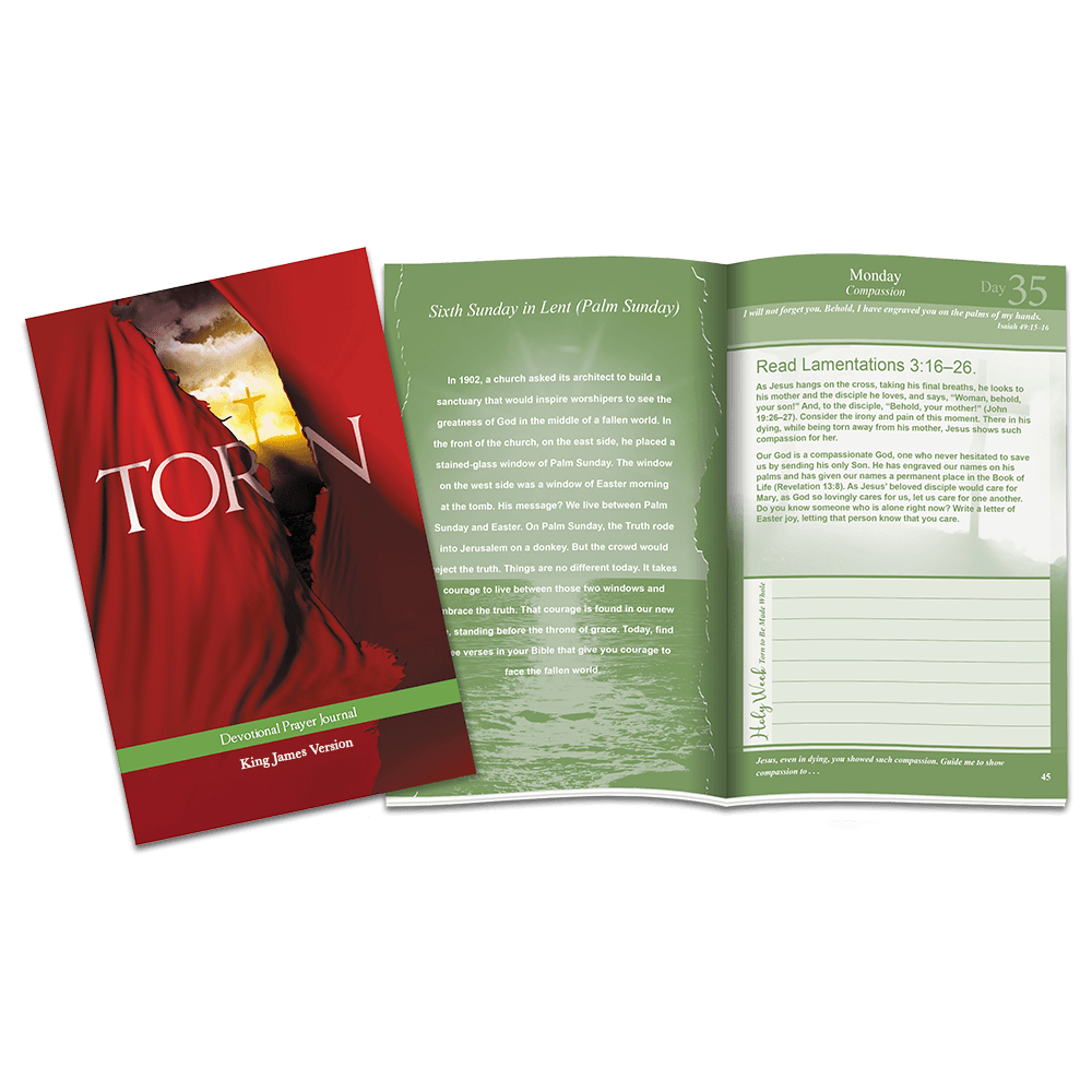 KJV Prayer Journal for Lent from CTA's TORN product line