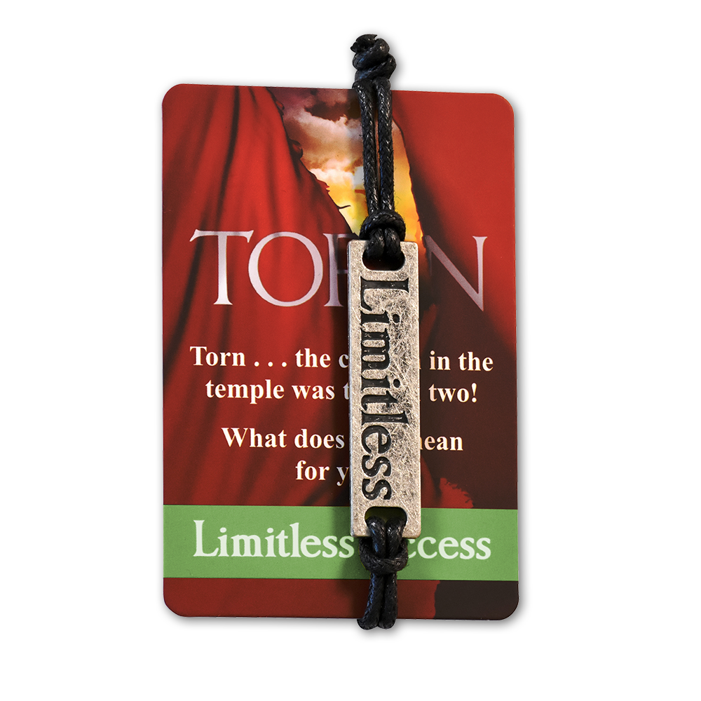 Adjustable Bracelet with Engraved Message & Inspirational Card  -  Torn