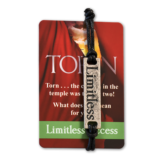 Adjustable Bracelet with Engraved Message & Inspirational Card  -  Torn