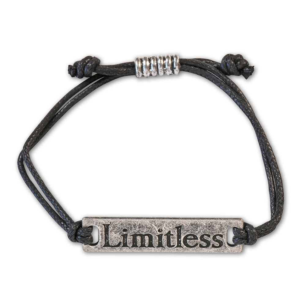 Adjustable Bracelet with Engraved Message & Inspirational Card  -  Torn