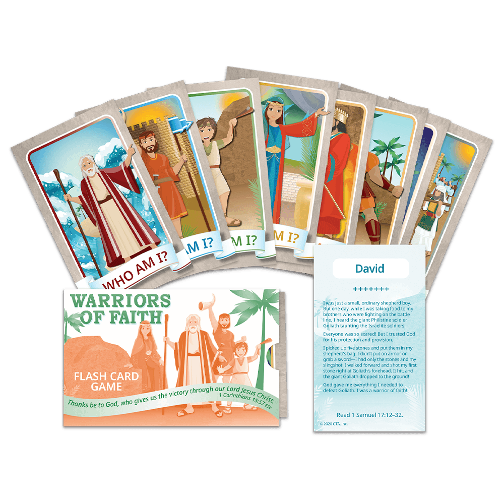 Bible Story Flash Cards - Warriors of Faith