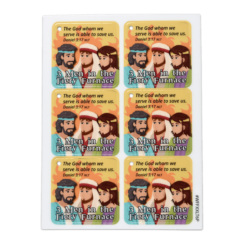 Collectible Tag of 3 Men in Fiery Furnace - Warriors of Faith