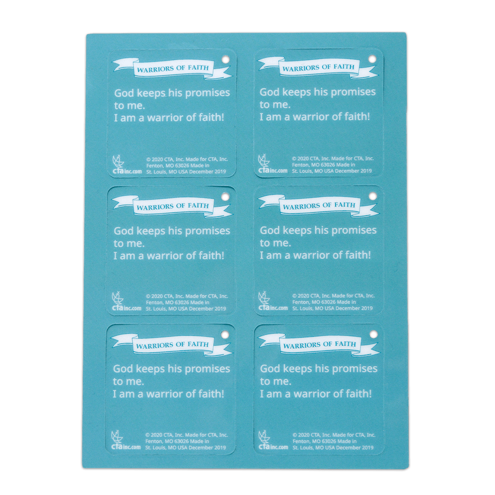 Collectible Tag of Moses & the Red Sea - Warriors of Faith
