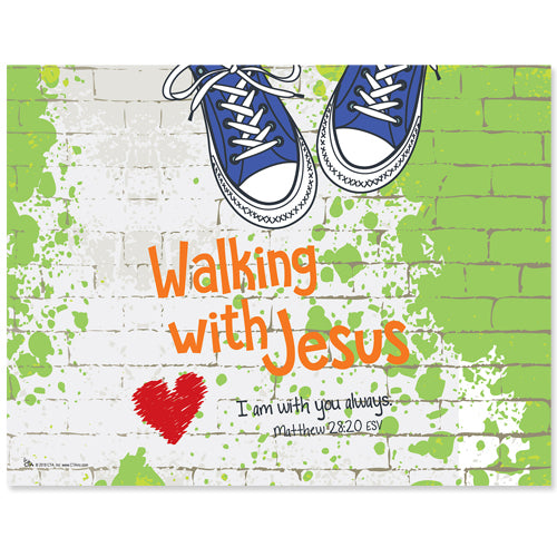 Walking with Jesus 150 dpi Art Element