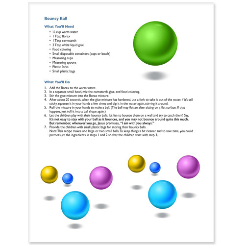 Walking with Jesus Bouncy Ball Craft