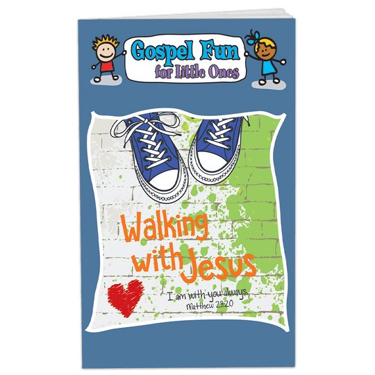 Gospel Fun for Little Ones – Children Walking with Jesus: 16-page activity booklet (5-1/4
