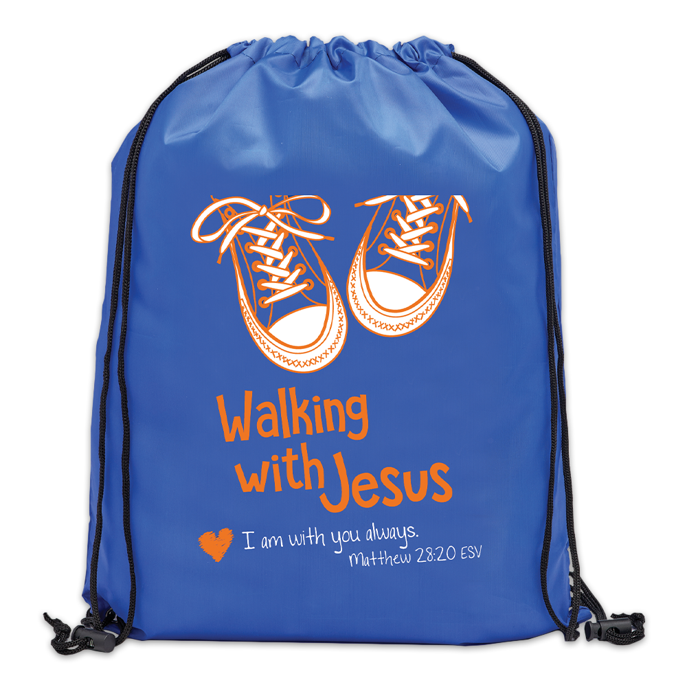 Drawstring Bag - Walking with Jesus